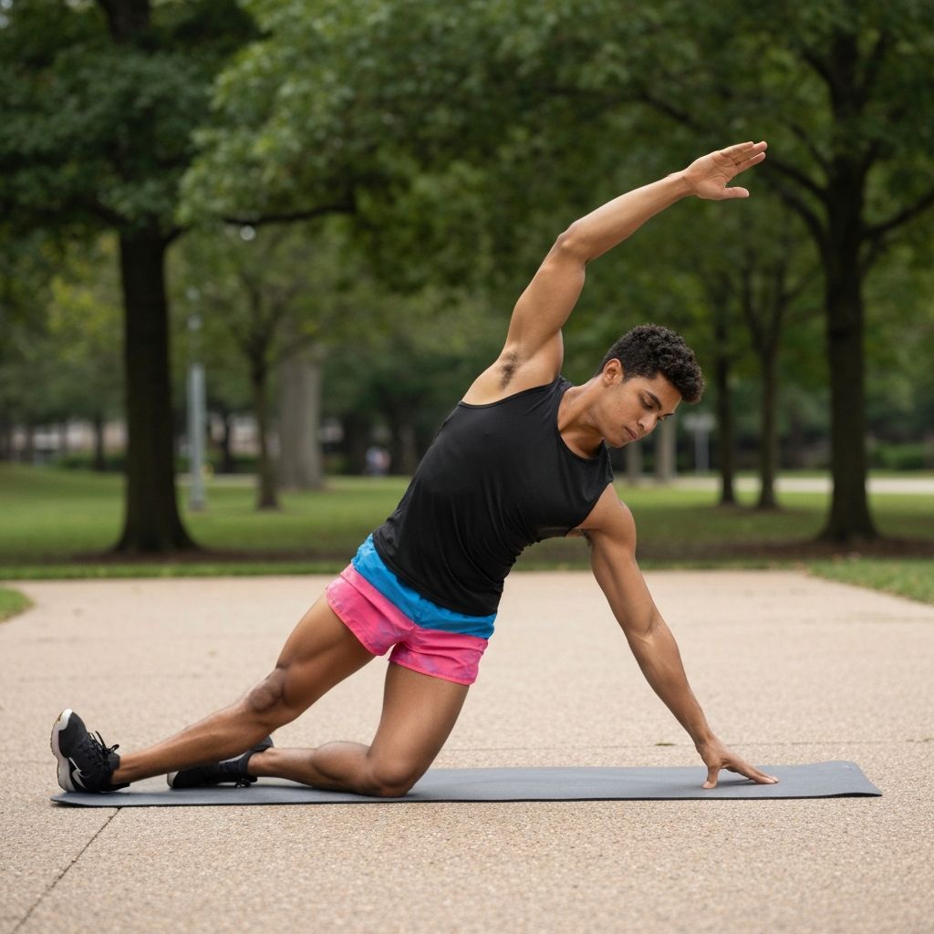 Individual engaged in physical activity in a natural setting